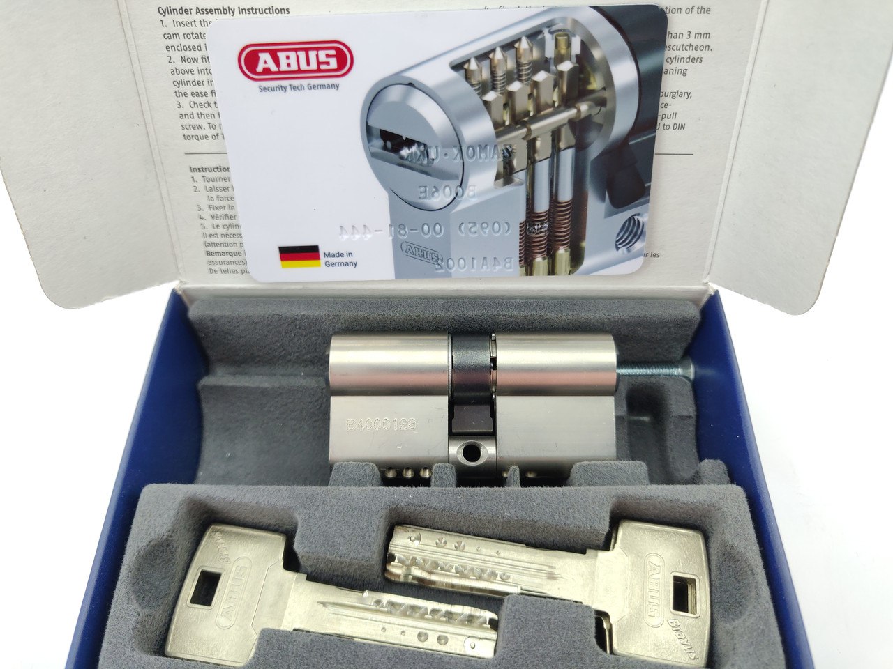 Циліндр замка Abus Bravus 4000 Compat ключ/ключ (Німеччина)