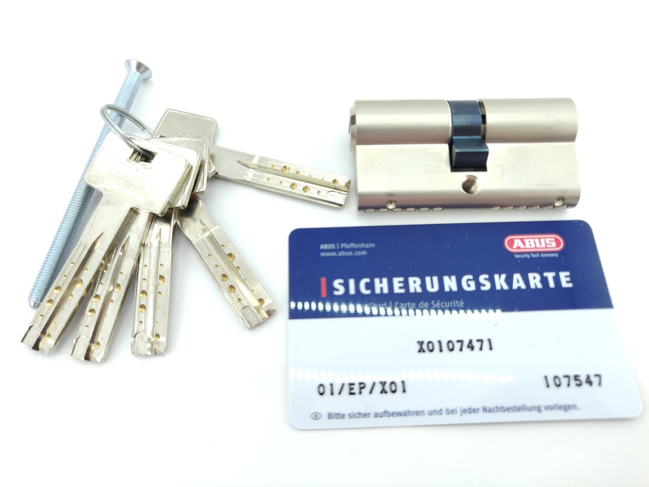 Циліндр замка Abus M12R ключ/ключ (Німеччина)